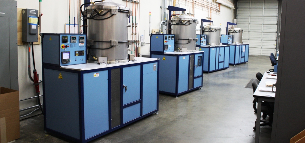 Row of J furnaces on our shop floor